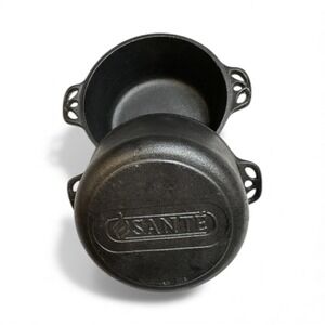 SANTE' Cobbler Pots Set Of Two 5 Inch Cast Iron‎ Pots